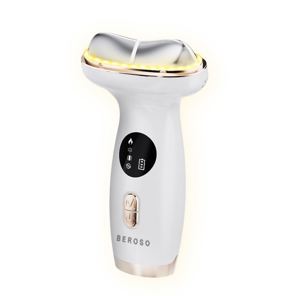 【Beroso 倍麗森】緊無痕7D光雕緊緻美容儀(溫感 緊緻拉提 精華導入 臉部美容儀 美頸)
