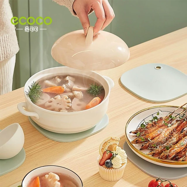 【ecoco】意可可隔熱墊 防燙 耐高溫 碗墊 隔熱墊 矽膠 鍋墊盤 防水 餐桌 桌墊 杯墊子 加厚 餐墊