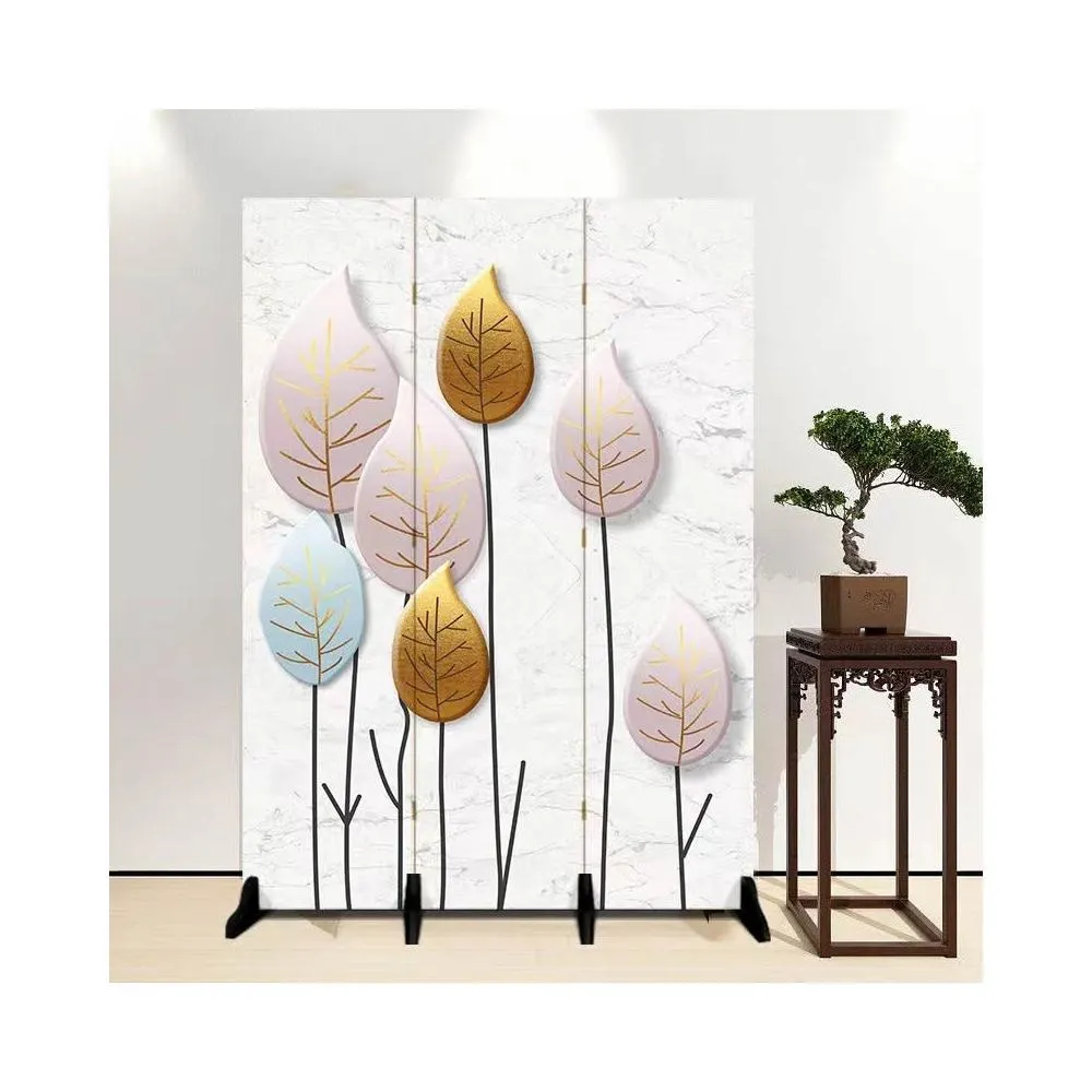 免運贈送底座可客製高度寬度可客製圖案屏風隔間簡約素色背景屏風風水