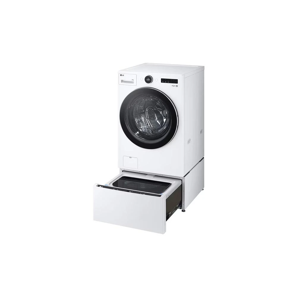 【LG 樂金】TWINWash 22+2.5公斤 蒸洗脫滾筒洗衣機 WD-S22FW+WT-SD250HW 台灣公司貨