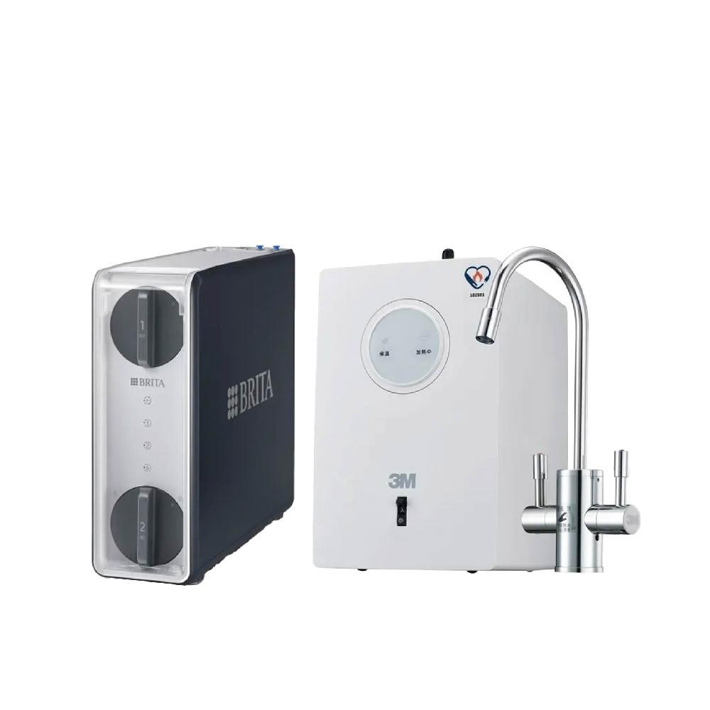 【省錢王淨水科技】 BRITA mypure GR600 RO直輸淨水系統+3M HEAT1000 廚下型冷熱飲水機