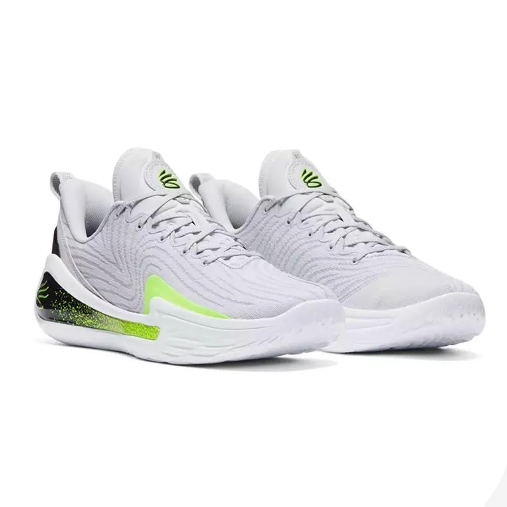 【UNDER ARMOUR】超派潮流 籃球鞋 男鞋 透氣 耐磨 Curry 12  Halo Grey 灰色 白色 螢光綠 3027629-100