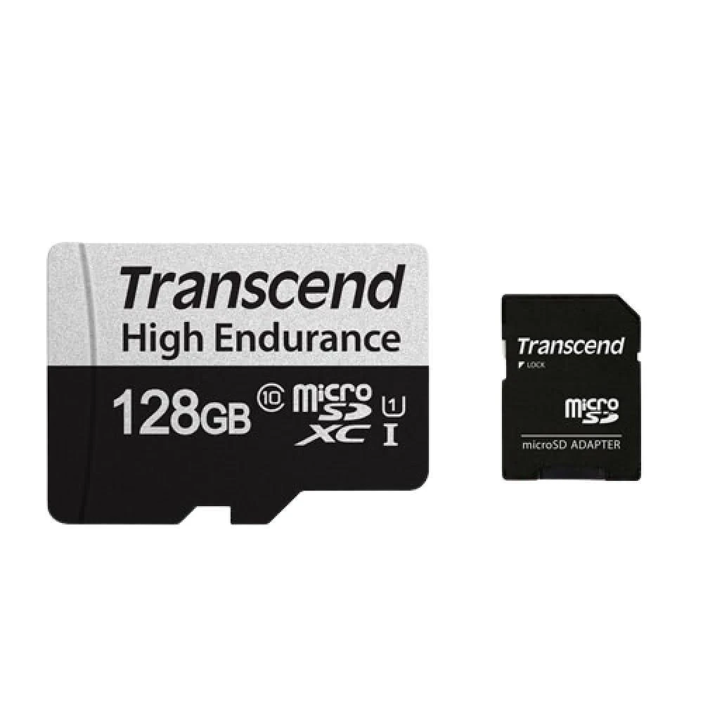 【Transcend 創見】micro SD 350V 128GB 高耐用 記憶卡
