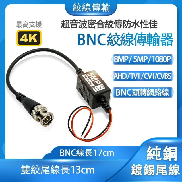 監視器絞線 傳輸器 絞線傳輸 BNC頭 F頭 5MP 8MP 1080p 通用 雙絞線傳輸器 絞傳 絞線 絞線器