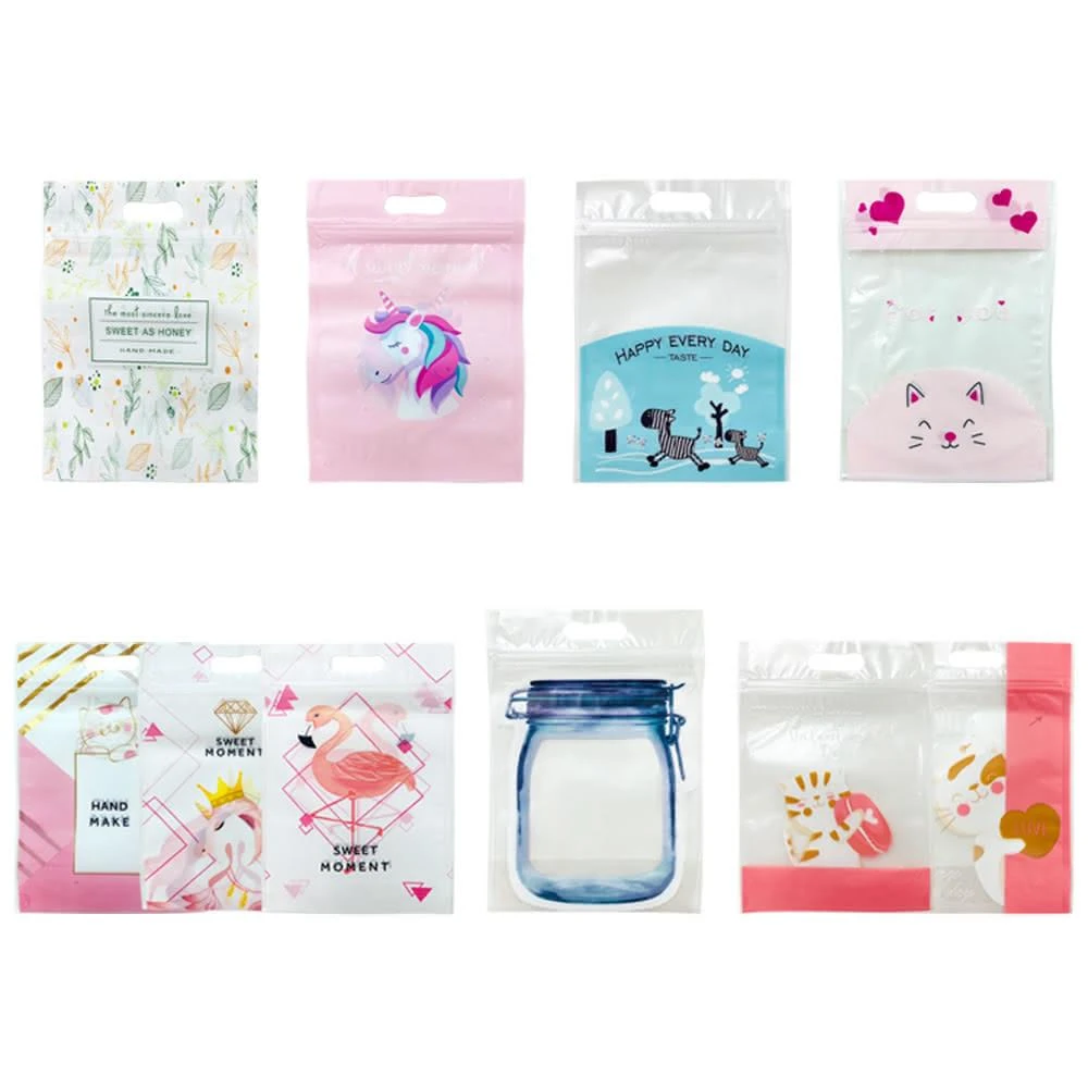 【COLOR ME】手提式烘培自立袋 10張一包 密封袋 自封袋 手提袋 包裝袋 食品袋 餅乾袋 糖果袋 烘焙袋 -