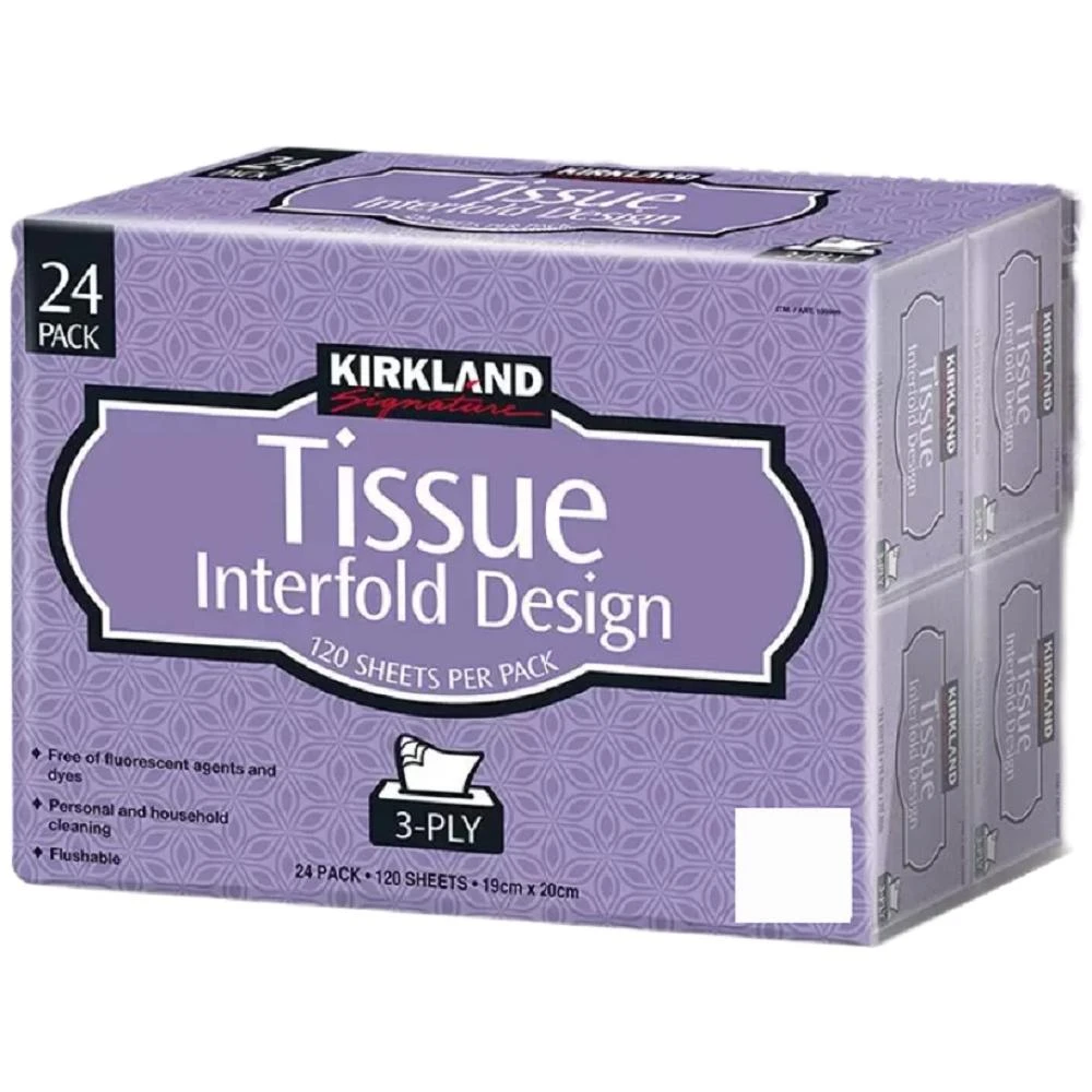 【Kirkland Signature 科克蘭】三層抽取衛生紙 120抽 X 72入 (免運)