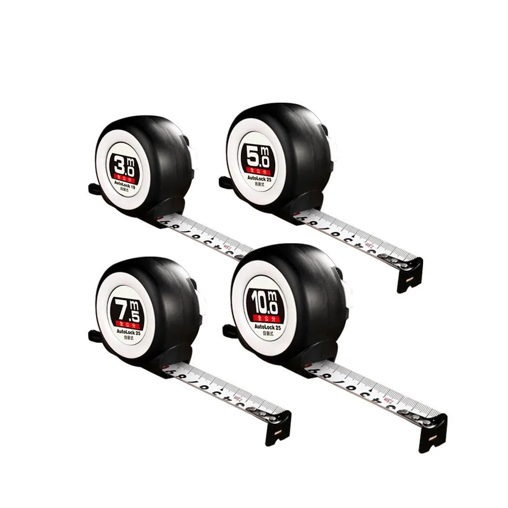 鋼捲尺 耐磨防摔 全公分/文公尺/英吋 自鎖式 魯班尺 3/5/7.5/10米 工程 量尺 鋼尺 測量 木工尺