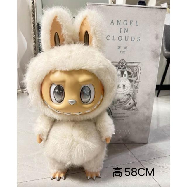 Zimomo 小天使 LABUBU　ふわふわ　海外限定POPMART Zimomo 小首領 LABUBU ふわふわ 海外限定POPMART - メルカリ