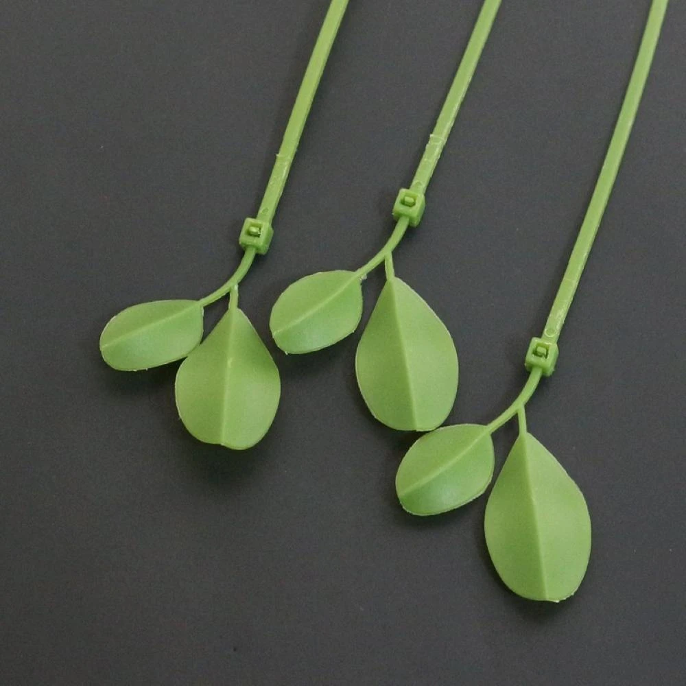 【同闆購物】小草束帶 綠色小草 葉子束帶 裝飾束帶 車牌裝飾 紮線帶 樹葉束帶 理線帶 綁線帶 捆線帶 塑膠束帶