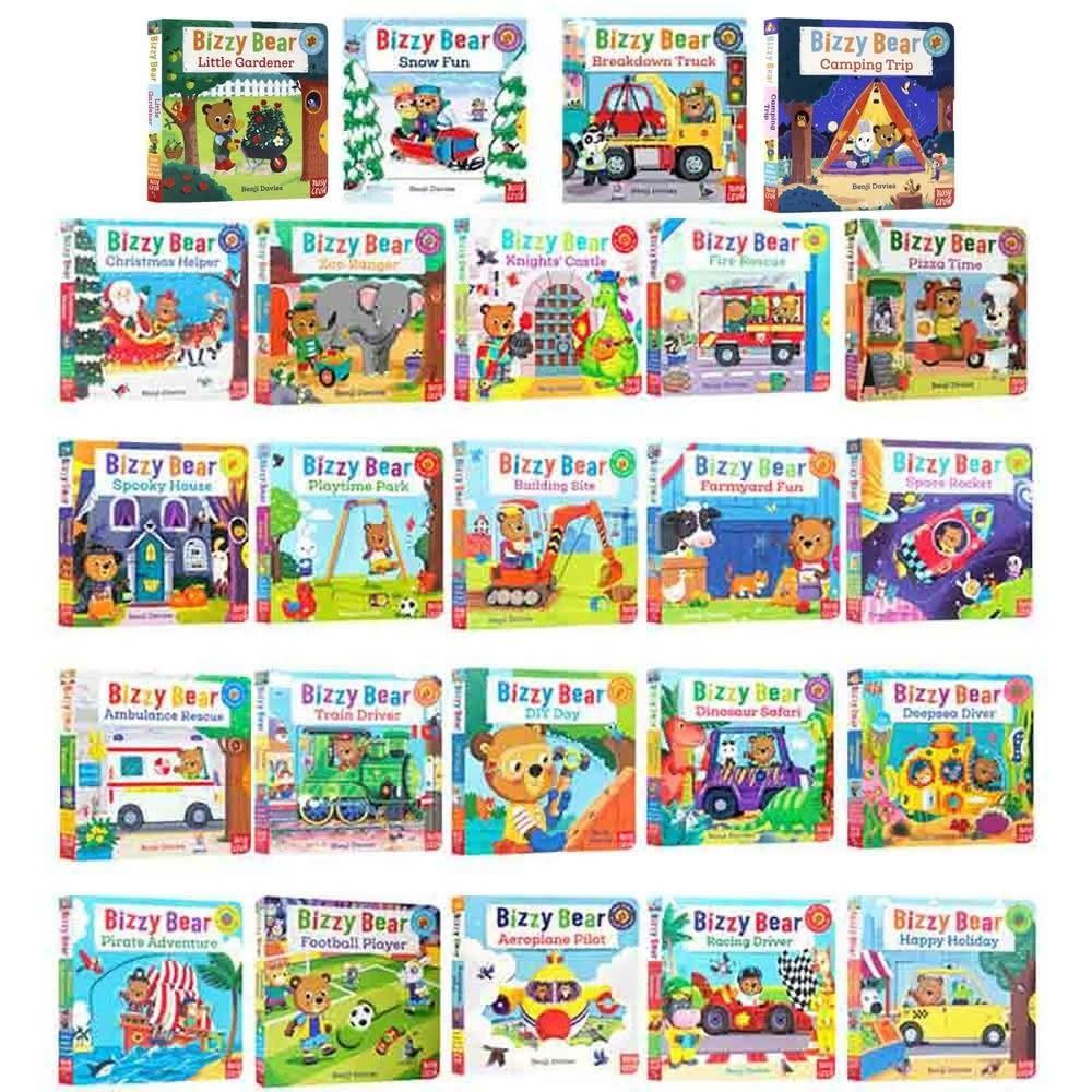 英文正版Bizzy Bear 小熊很忙全套31冊(QR code聽故事)