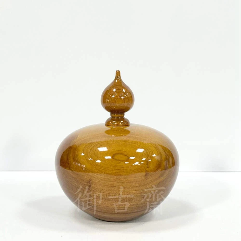 御古齋】台灣檜木聚寶盆天然紋路招財進寶財源廣進迎財納福居家辦公風水