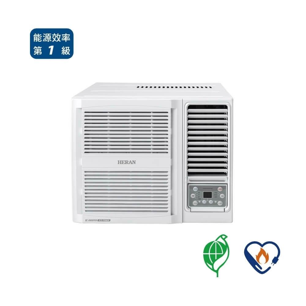 【HERAN 禾聯】15坪 R32變頻一級冷專窗型冷氣 藍波防鏽(HW-GT80)