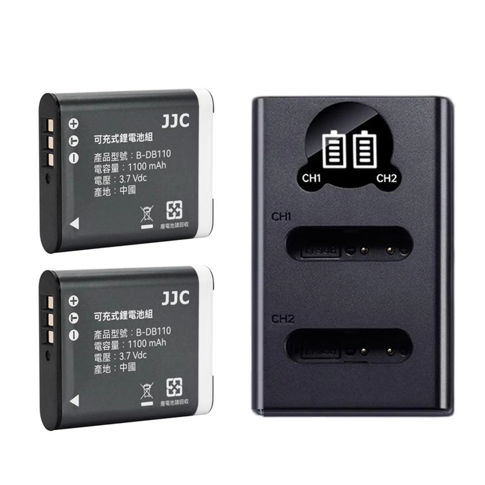 【JJC】GR3X GR3 副廠電池｜適用於 RICOH 理光相機｜相容最新HDF版相機｜JJC 品牌電池｜型號 B-DB-110