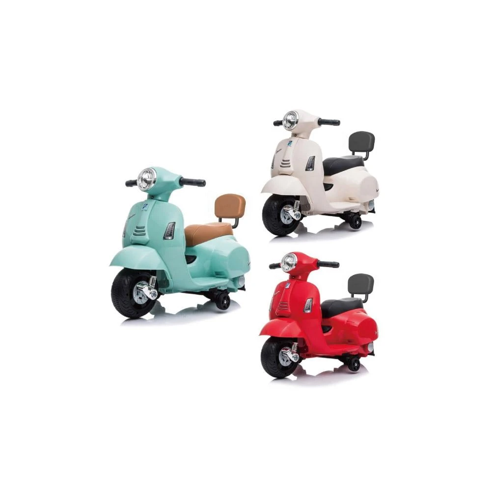 偉士牌 電動玩具車靠背款(3色可選)麗兒采家