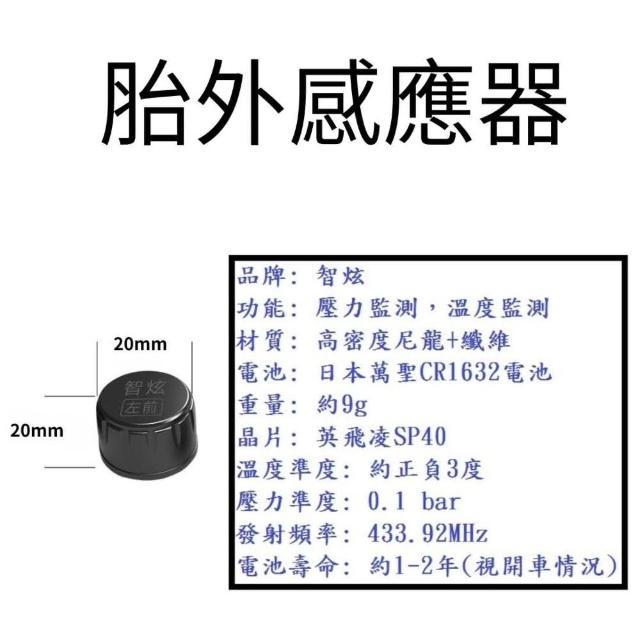 智炫 點煙孔式 胎壓偵測器 汽車胎壓偵測器