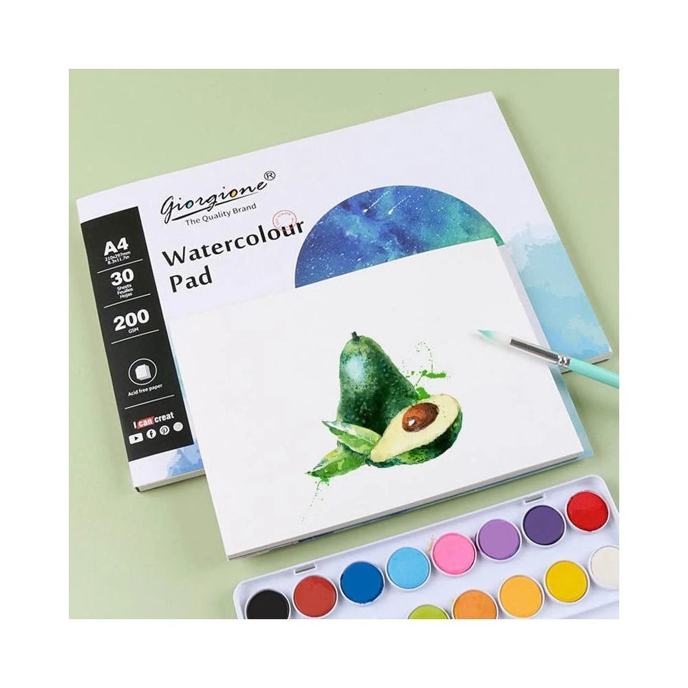 水彩本 加厚水彩本 水彩畫本 水彩專用畫本 水彩紙 美術繪圖專用 膠裝 水彩繪本 加厚封底 美術紙