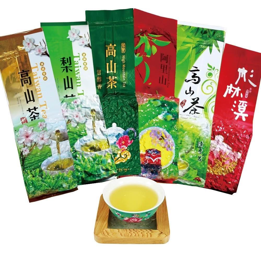 龍源茶品】精選暢銷台灣高山茶鮮採烏龍茶葉六款任