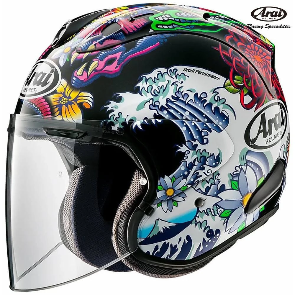 Arai VZ-RAM ナカガミGP2 新品 NAKAGAMI 中上貴晶 ステンドグラスがモチーフの鮮やかな中上貴晶選手モデル