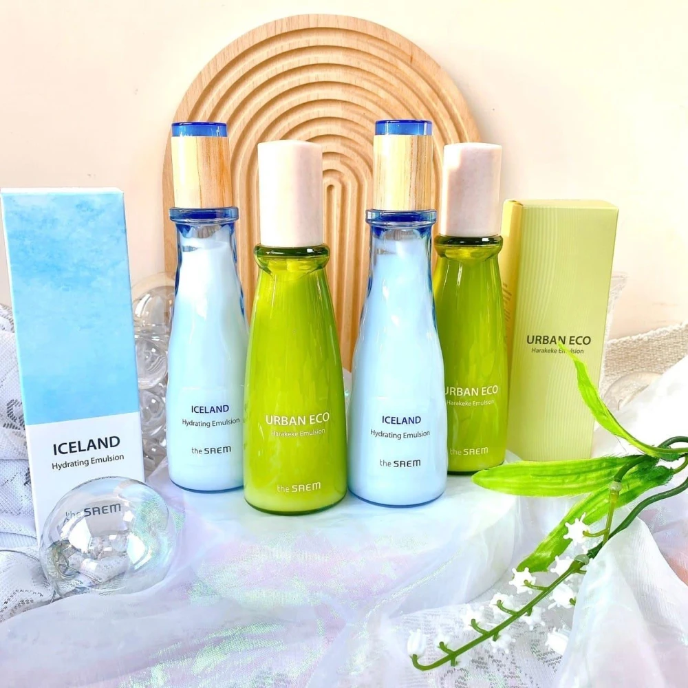 【THE SAEM】亞麻深層保濕滋潤乳液 冰島保濕乳液