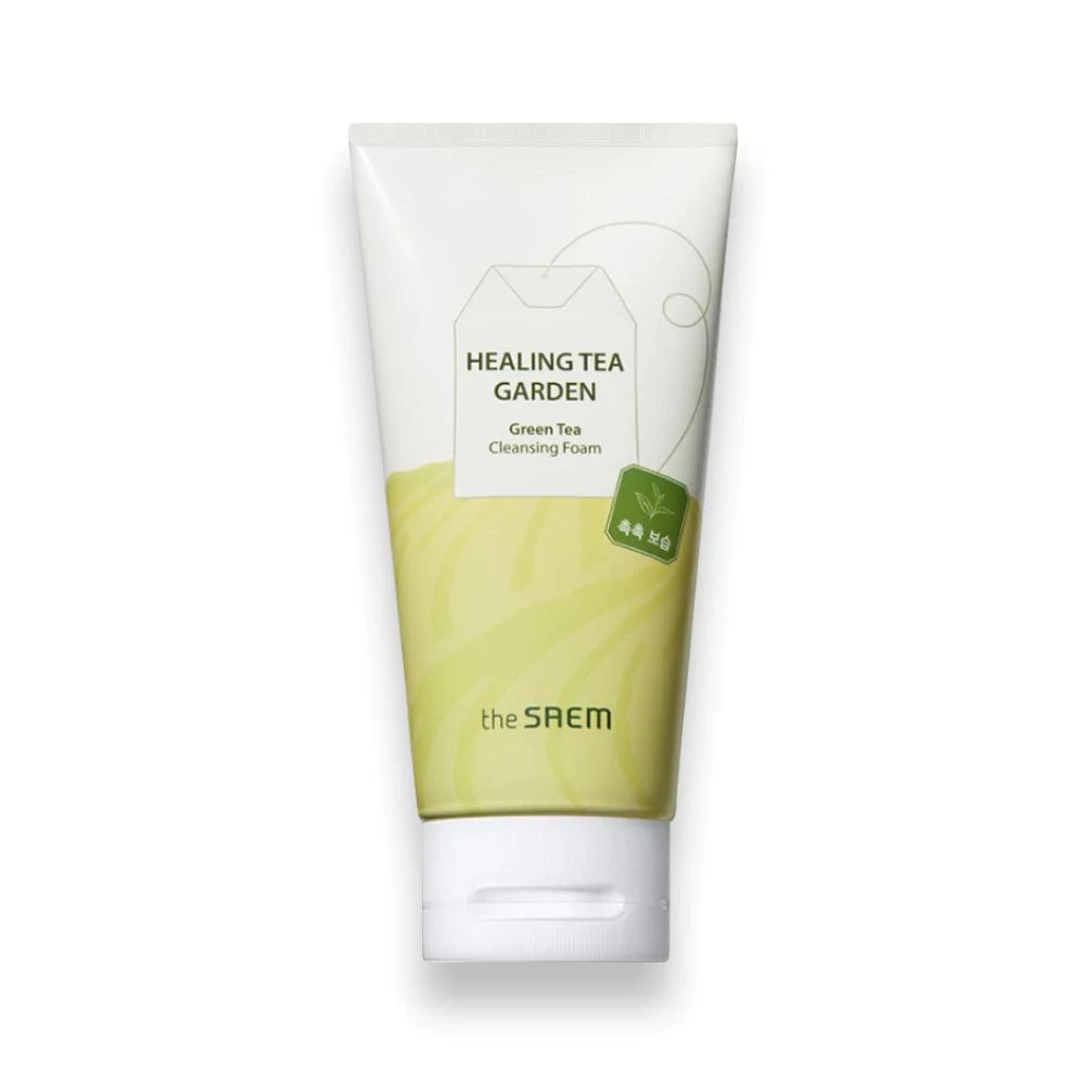 【THE SAEM】綠茶洗面乳 白茶洗面乳 亞麻 洗面乳 綠茶 白茶 溫和洗淨 臉部清潔 洗臉 得鮮