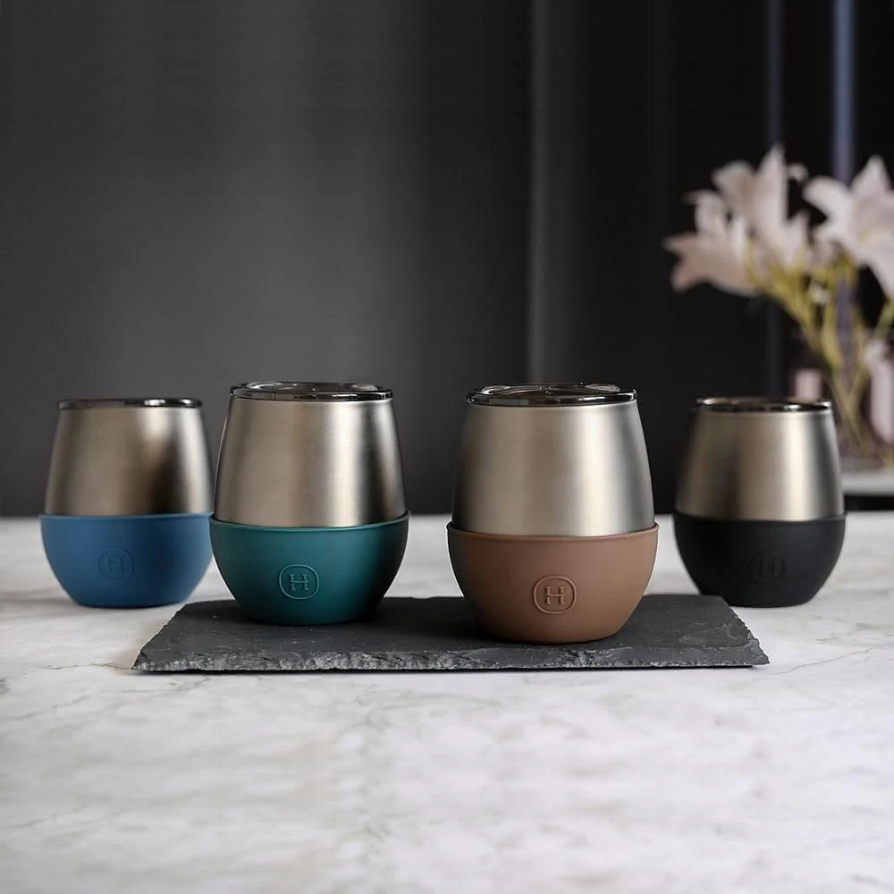 【HYDY】雙層隨行保溫杯240ml (鈦灰杯-顏色任選;蛋型杯/咖啡杯/交換禮物/聖誕禮物/送禮/生日禮物)