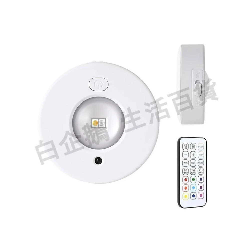 充電LED櫥櫃燈 圓形櫥櫃燈 展示燈 公仔燈 展示櫃燈 遙控燈 LED燈 櫥櫃燈 模型燈 磁吸燈 遙控展示燈