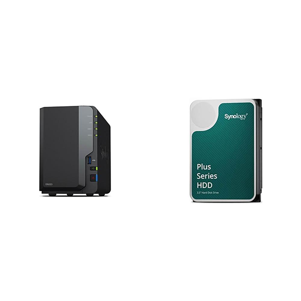 Synology 群暉科技】〈自MO價〉DS223 2Bay NAS+Synology HAT3300