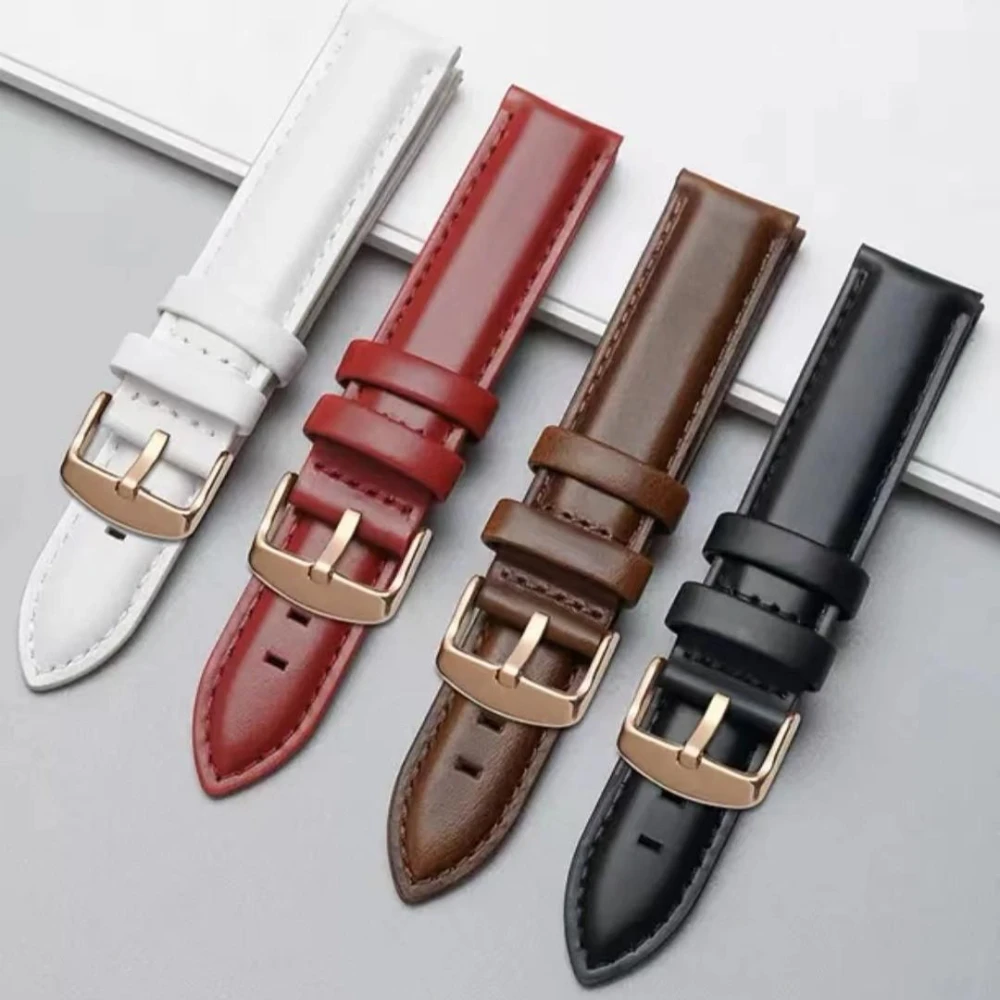 【望星願】適用DW手錶帶真皮質男女丹尼爾惠靈頓正品複古錶鏈針扣正品配件