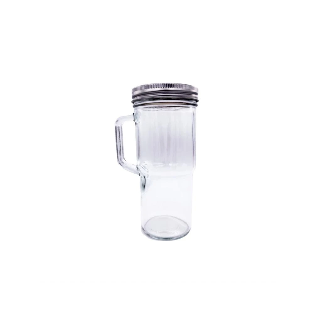 Wildjar Mason 梅森罐 24oz/700ml 寬口透明冰霸馬克杯 玻璃瓶/梅森瓶/握把杯/密封罐/飲料杯