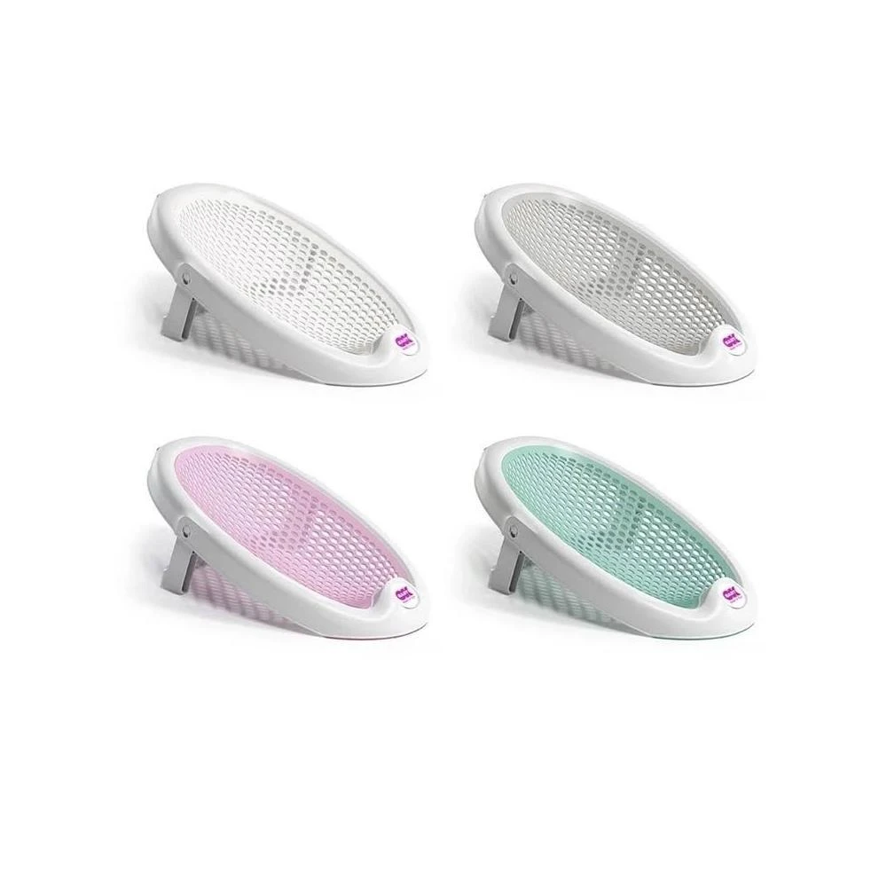 【OKBABY】嬰兒柔軟沐浴躺椅可折疊(沐浴床/沐浴架/洗澡躺椅/洗澡椅/洗屁屁神器/可摺疊收納) 