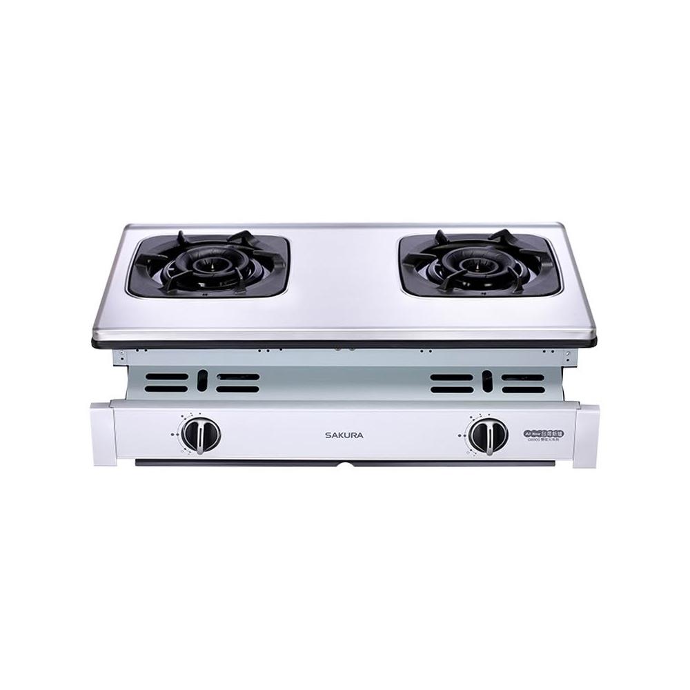 【SAKURA 櫻花】G6900S 二口雙炫火嵌入爐 (含標準安裝) G-6900S｜嵌入爐｜雙炫火｜旋風爐架｜一級能效｜崁入爐｜瓦斯爐｜
