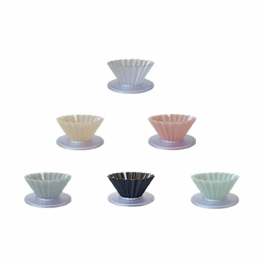 【ORIGAMI】摺紙濾杯 樹脂款式  S號 含濾杯座  V型 錐形 波浪型可用日本製 適合新手 露營 餐車 1-2杯