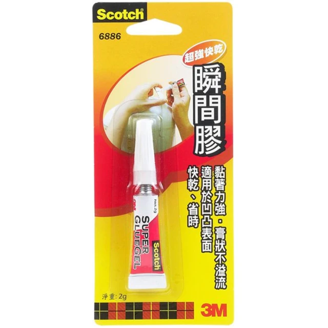 【CHARA 微百貨】3M 超強快乾 瞬間膠 2g 6886