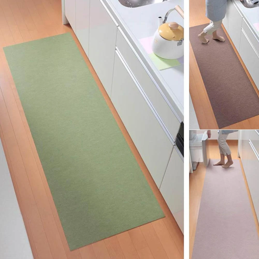 【Sanko】日本製止滑廚房地墊 180x60cm ｜吸附式 免膠 ｜防滑墊 地毯