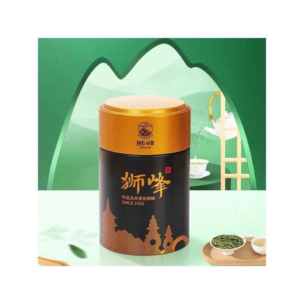 天下美食獅峰牌明前龍井茶一級龍井43春茶杭州綠茶正宗送禮自飲2025新茶