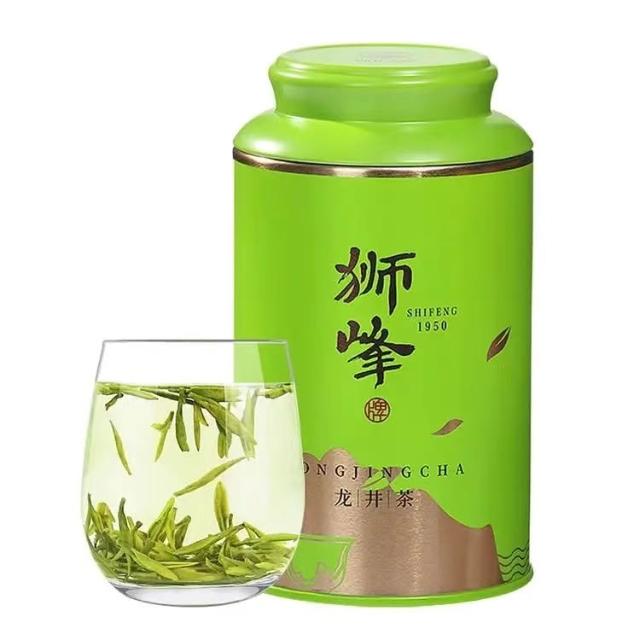 天下美食獅峰牌明前龍井茶一級龍井43春茶杭州綠茶正宗送禮自飲2025新茶