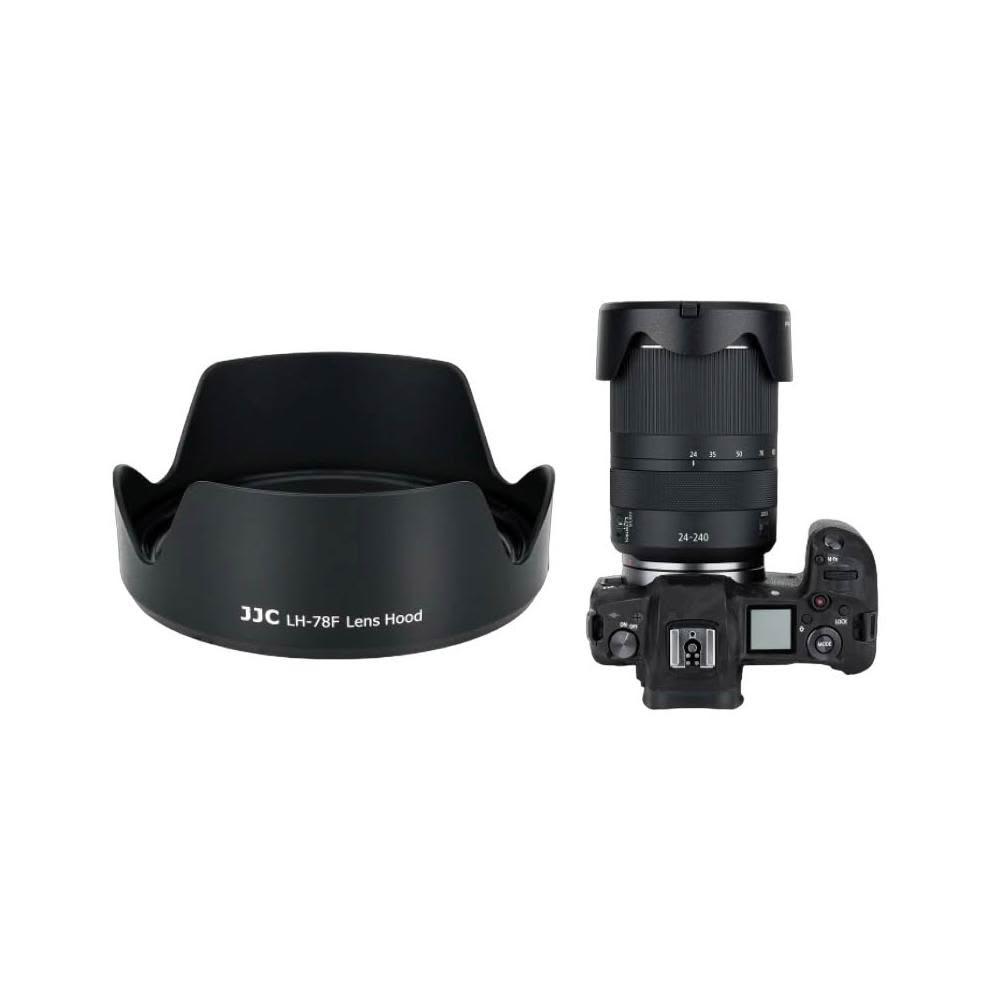 【JJC】JJC LH-78F 遮光罩｜相容 Canon RF 24-240mm F4-6.3 IS USM 鏡頭遮光罩｜可反扣