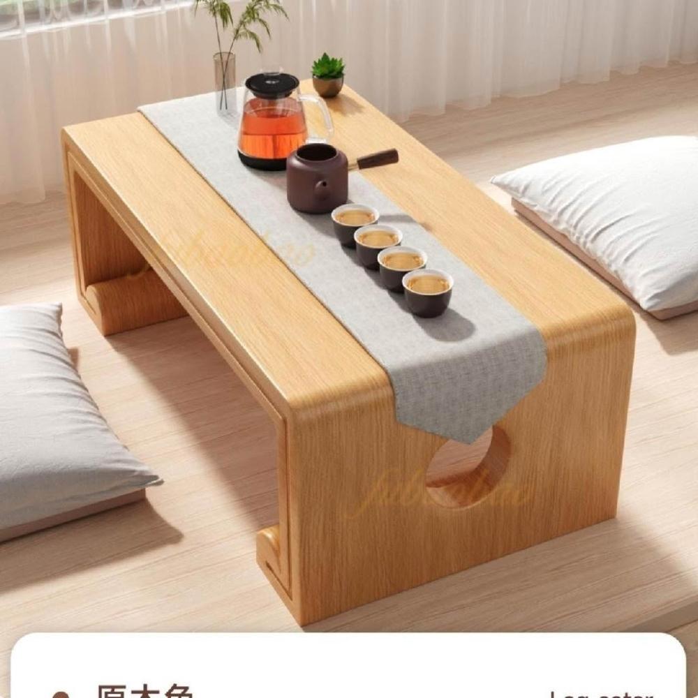 中式小桌子家用小炕桌窗臺小矮桌飄窗茶幾桌實木小矮桌坐地茶幾小矮桌日