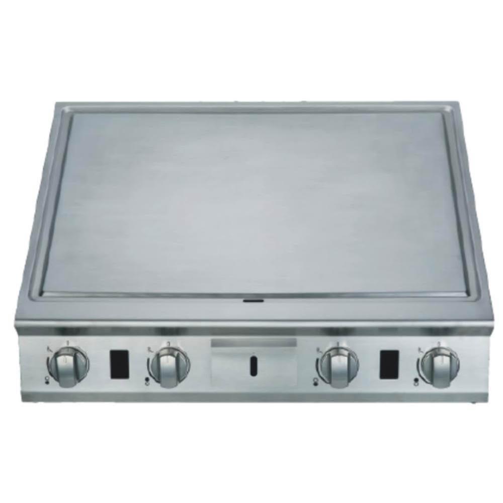 【豪山】IT-1708 4口鐵板燒 (僅配送不含安裝)｜大檯面｜商業用｜9段火力｜橋接連控｜集油溝｜