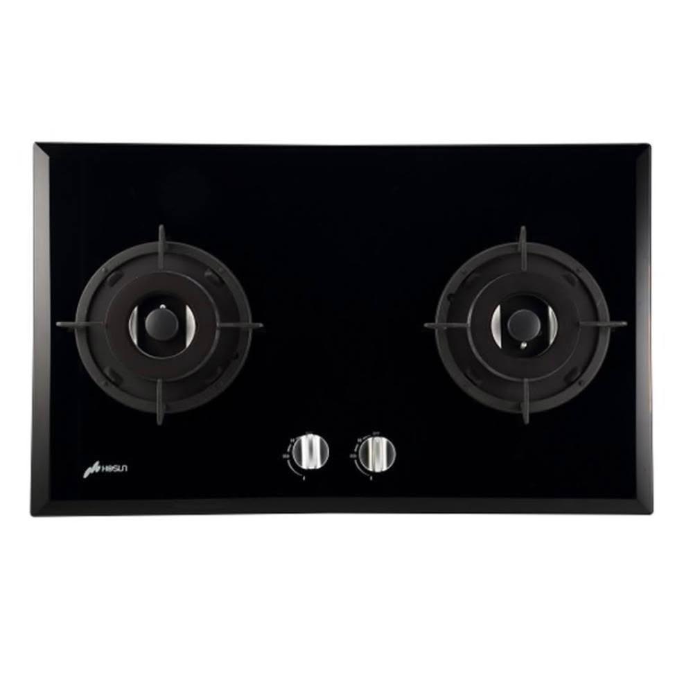 【豪山】SB-2202 雙口歐化玻璃檯面爐 (含基本安裝)|檯面爐|雙口爐|大面板|鋼化玻璃|防湯蓋|瓦斯爐|
