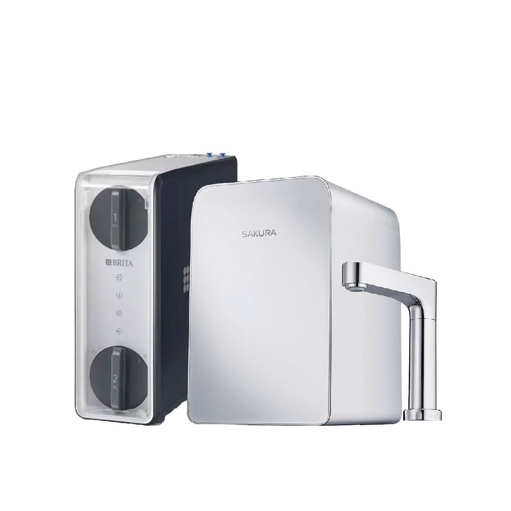 【省錢王淨水科技】 BRITA mypure GR600 RO直輸淨水系統+櫻花牌 P0563 廚下觸控式熱飲機