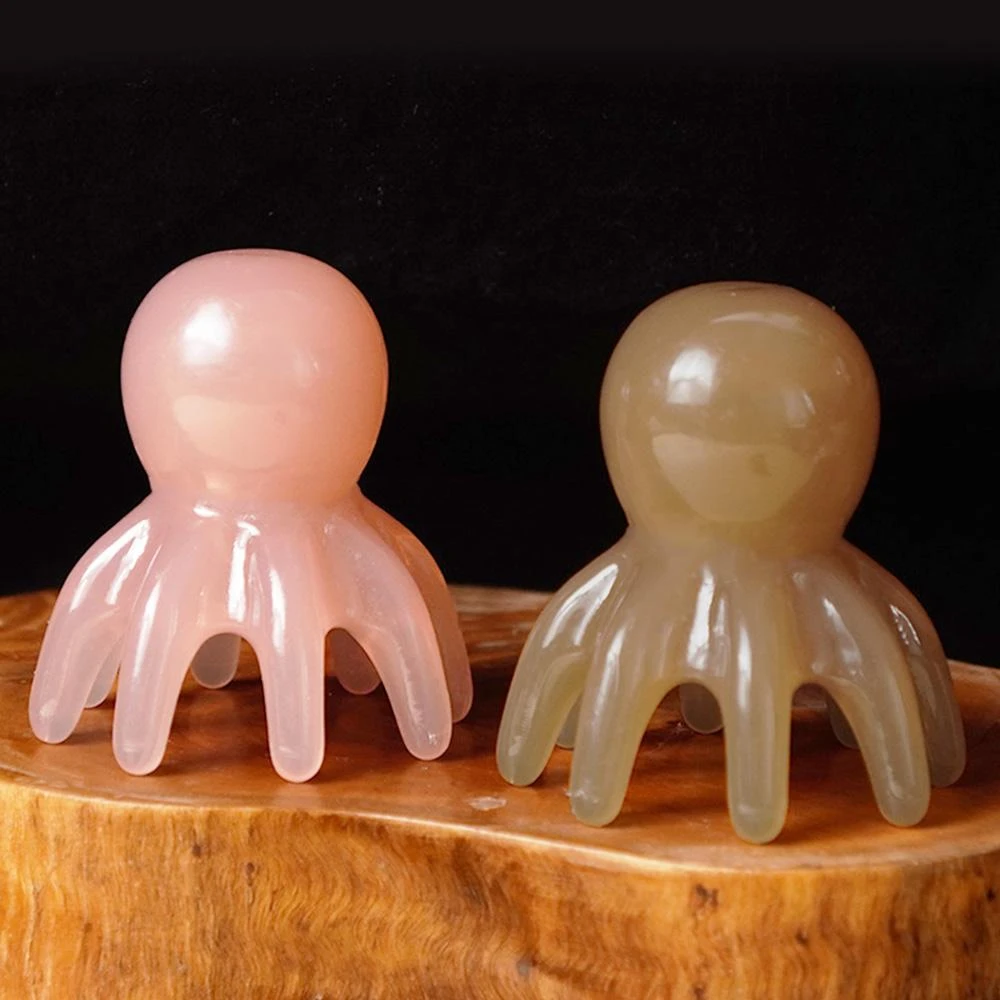 【夢巴黎】章魚按摩梳 2入組 按摩 刮痧 按摩梳 梳 頭皮按摩梳 頭部按摩器 按摩工具 經絡梳 按摩梳子