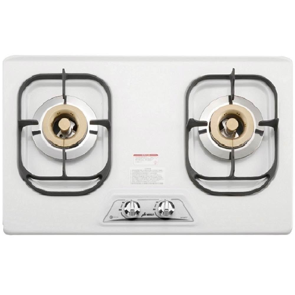 【豪山】(全省安裝)雙口檯面爐琺瑯瓦斯爐桶裝瓦斯ST-2190-P-LPG