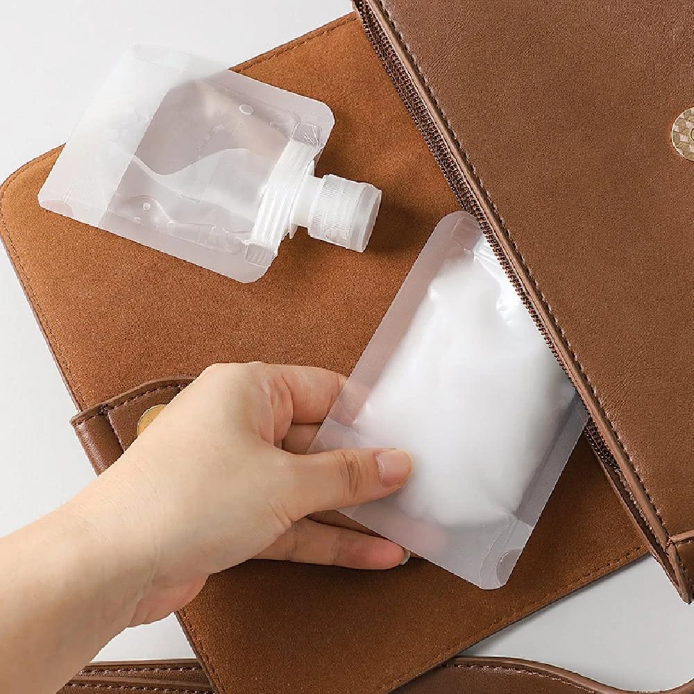 【FANCY LIFE】旅行分裝袋-3款尺寸(液體分裝 分裝瓶 乳液瓶 分裝袋 旅行分裝袋 液體收納袋 收納袋 旅行袋 吸嘴袋)