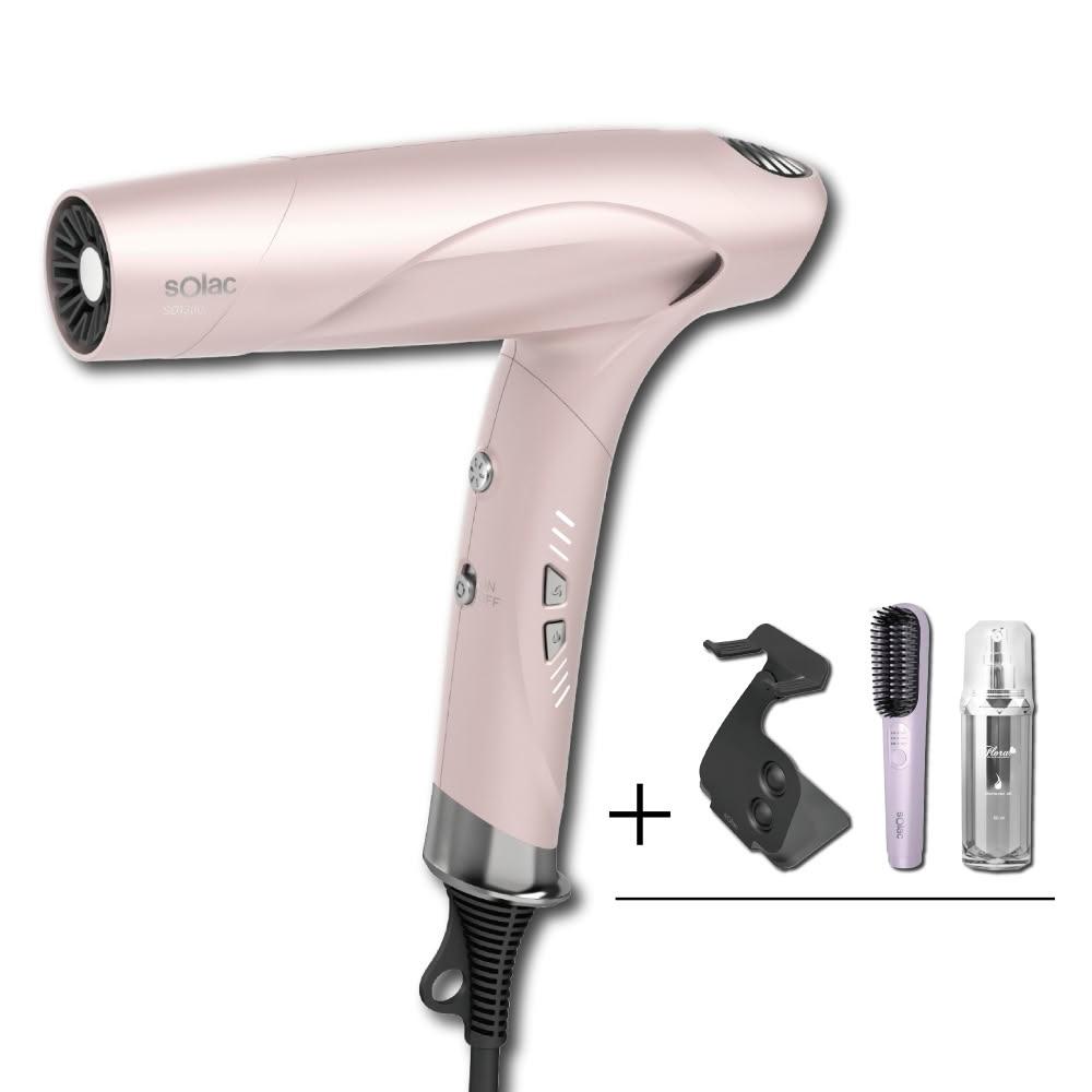 【SOLAC】搭贈組|智能中和離子專業吹風機 SD-1300 (2024大改款進化版 SD-1000後代_Kimi極美職人推薦)