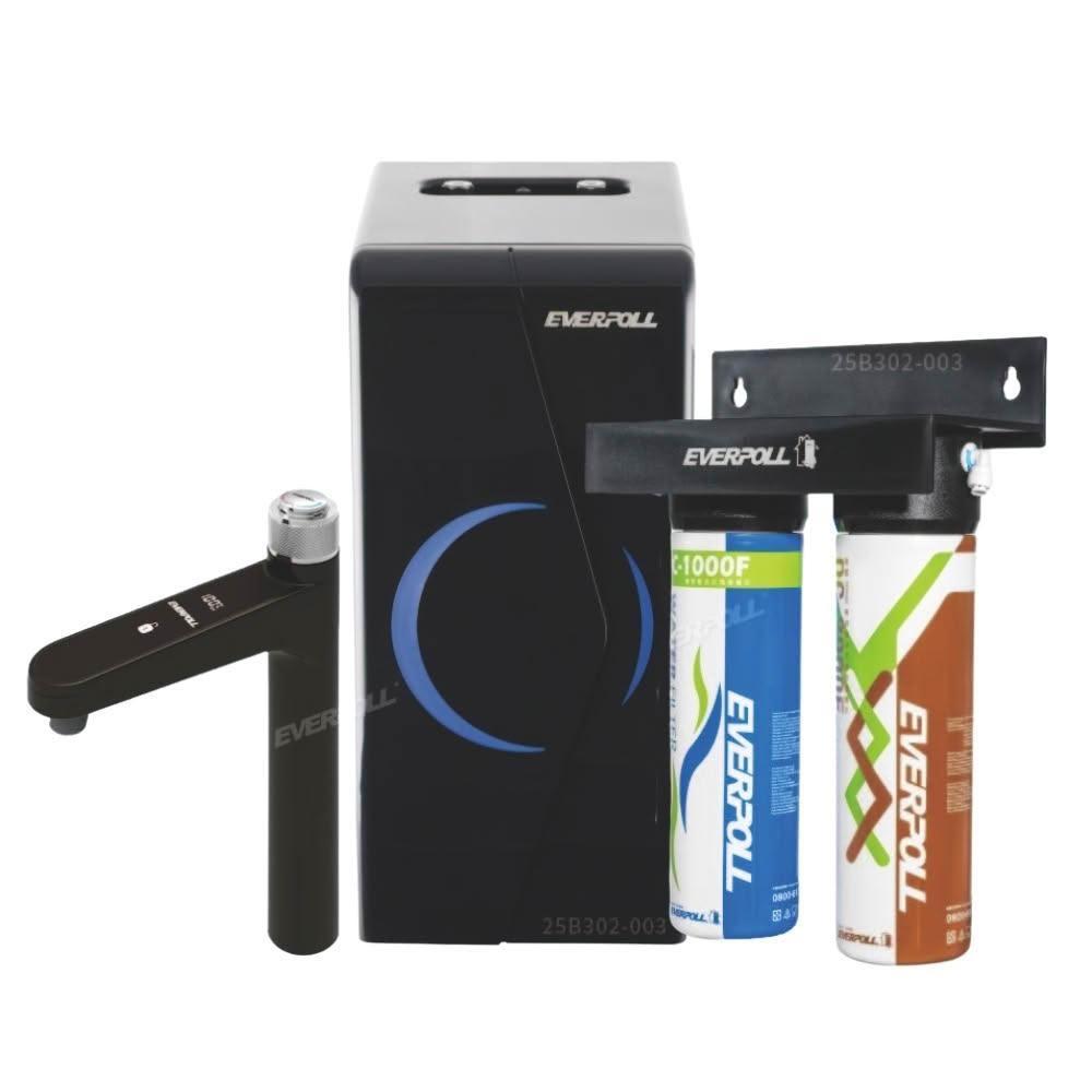 【EVERPOLL】EP-168 PLUS 廚下型調溫無壓飲水機 ( 搭配 DCP-3000HA 經典複合淨水器) 贈全台安裝服務