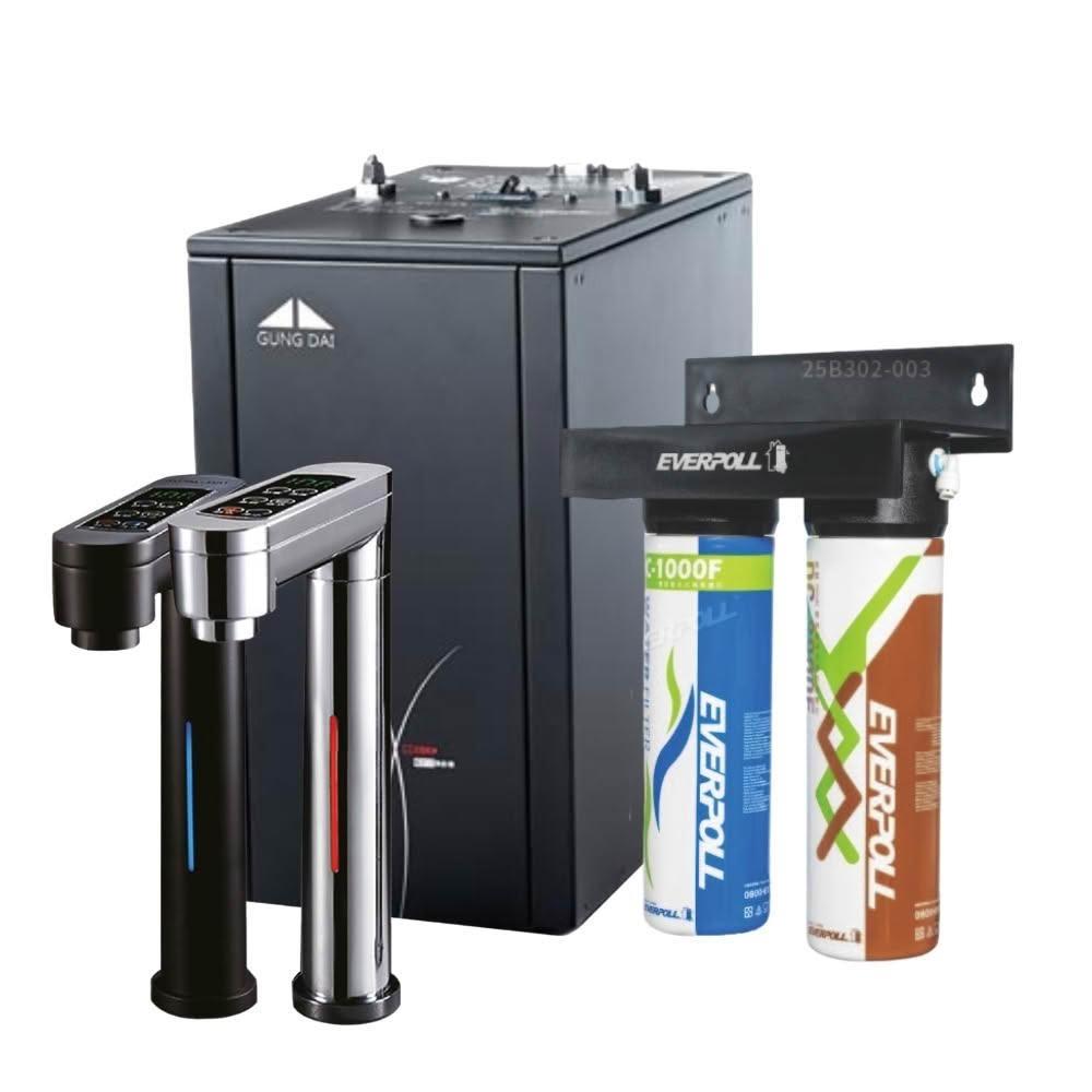 【GUNG DAI 宮黛】GD600 廚下型雙溫飲水機 ( 搭配 DCP-3000HA 經典複合淨水器) 贈全台安裝服務