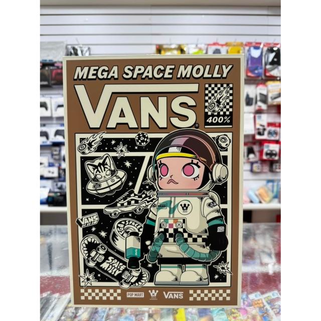POPMART 泡泡瑪特】MEGA SPACE MOLLY × VANS 400% 公仔盲盒全新聯名