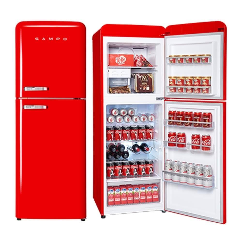 【SAMPO 聲寶】210公升一級能效歐風美型變頻雙門冰箱SR-C21D-R(含拆箱定位+舊機回收)