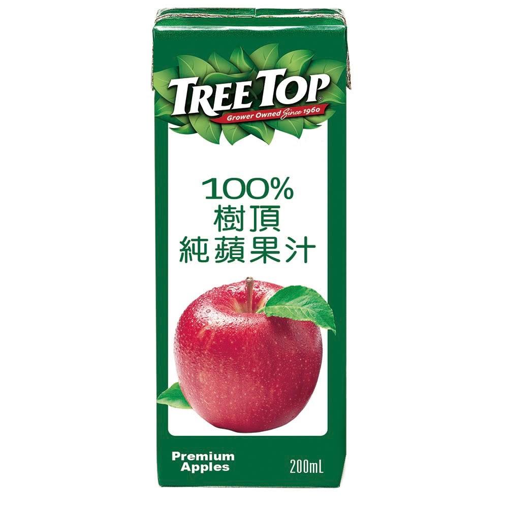 【Tree Top 樹頂】Tree top 樹頂100%純蘋果汁 200mlx三箱(共72入)